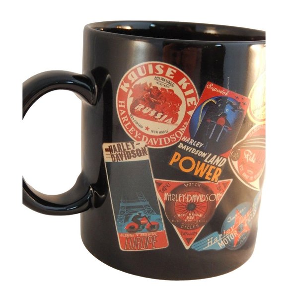 Harley Davidson Coffee Mug Cup 16 OZ Around The World Slogans Signs - Picture 4 of 11